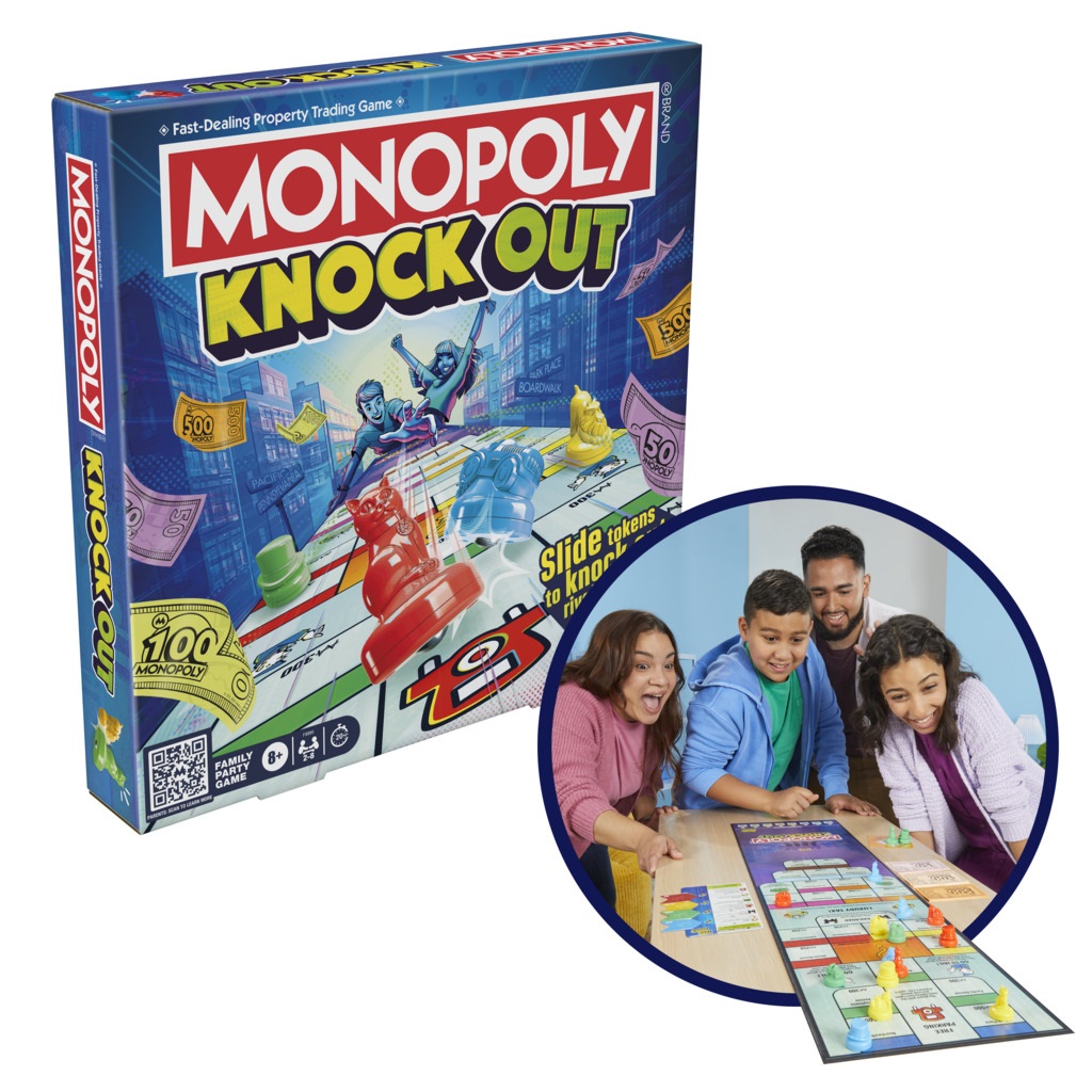 Hasbro Gaming Monopoly - Lo Scontro, Gioco da Tavolo per 2-8 Giocatori, Divertimento Dinamico per Feste, per Bambini e Bambine da 8 Anni in Su, Versione Italiana