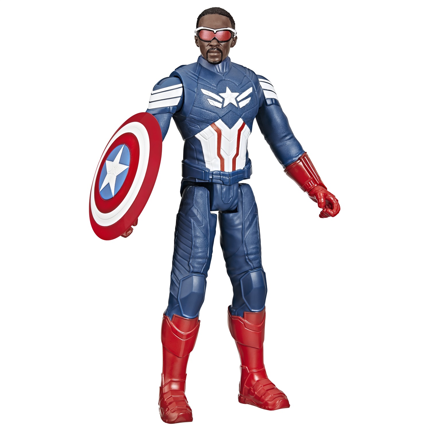 Hasbro Titan Hero Series Action Figure di Captain America - 30 cm, Sam Wilson, Ispirata a Marvel Studios Brave New World, Età 4