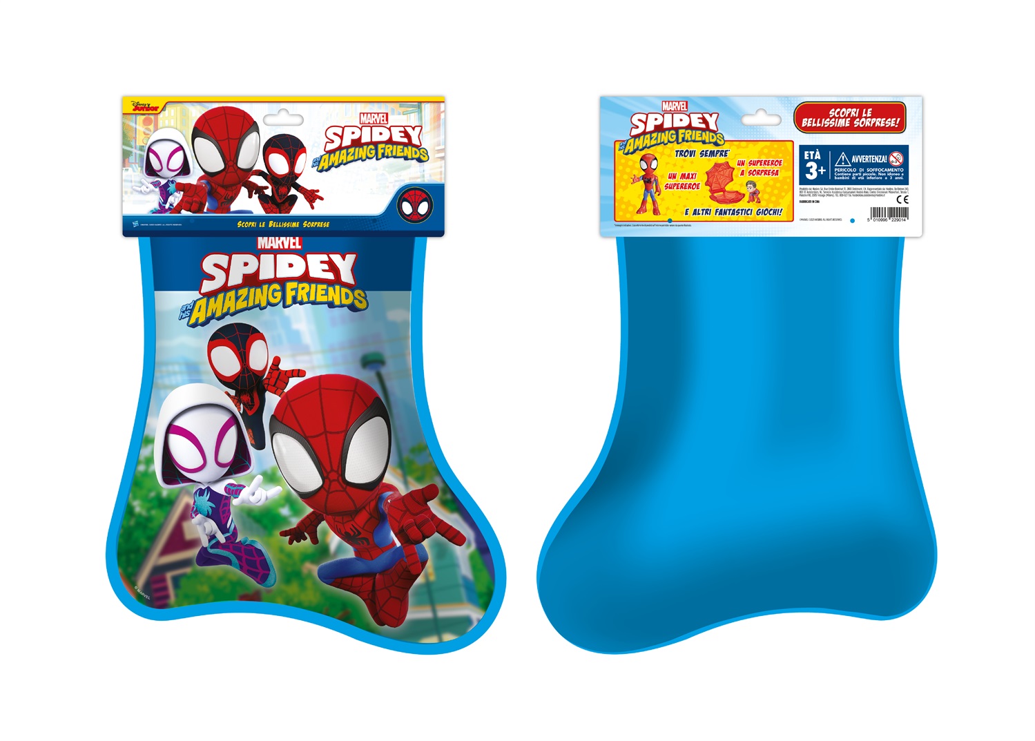 Hasbro Calza della Befana 2024 - Spidey e i Suoi Fantastici Amici con Due Action Figure