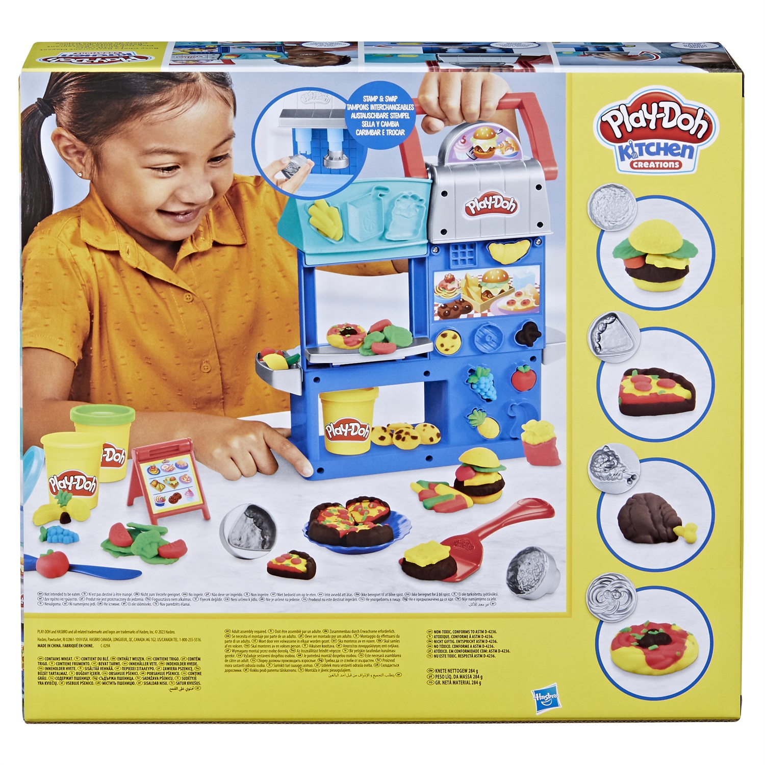 Play-Doh Kitchen Creations Il Ristorante dei Piccoli Chef, playset da cucina, per bambini e bambine dai 3 anni in su