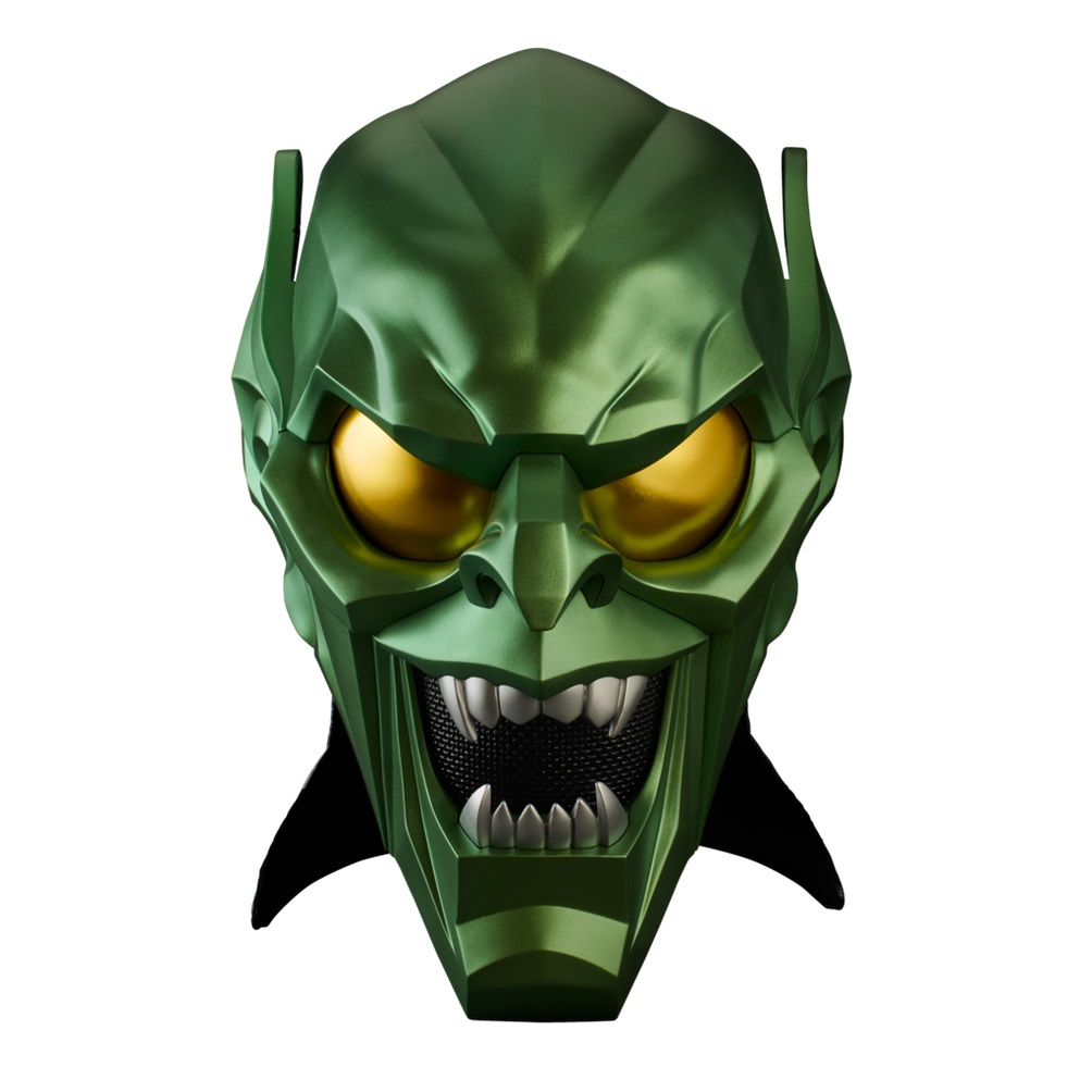 Hasbro Marvel Legends Green Goblin Electronic Helmet - Casco Premium per Roleplay Ispirato a Spider-Man: No Way Home