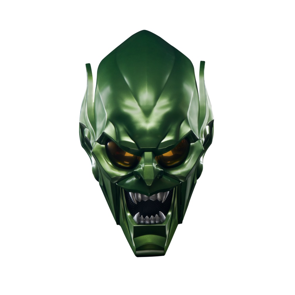 Hasbro Marvel Legends Green Goblin Electronic Helmet - Casco Premium per Roleplay Ispirato a Spider-Man: No Way Home