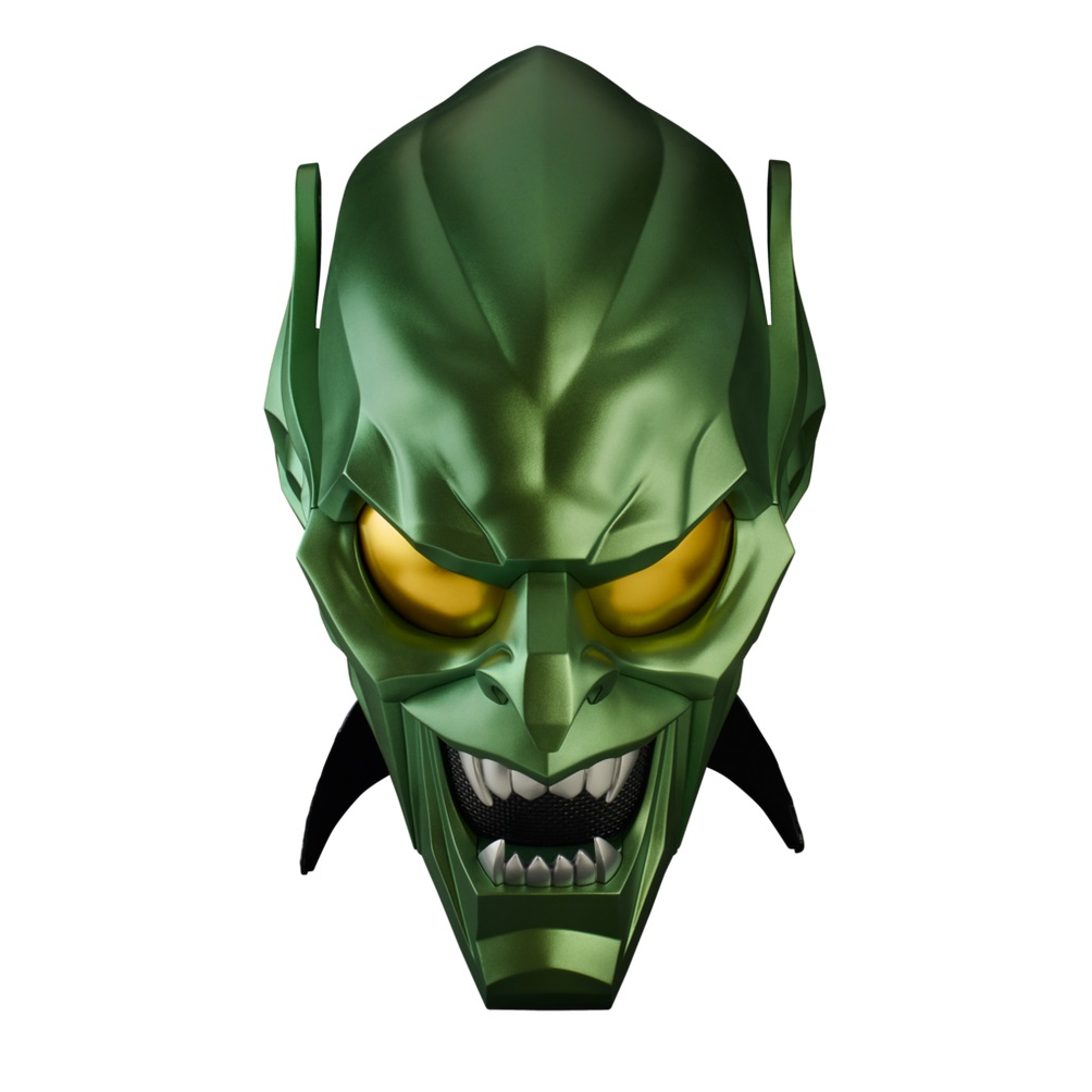 Hasbro Marvel Legends Green Goblin Electronic Helmet - Casco Premium per Roleplay Ispirato a Spider-Man: No Way Home