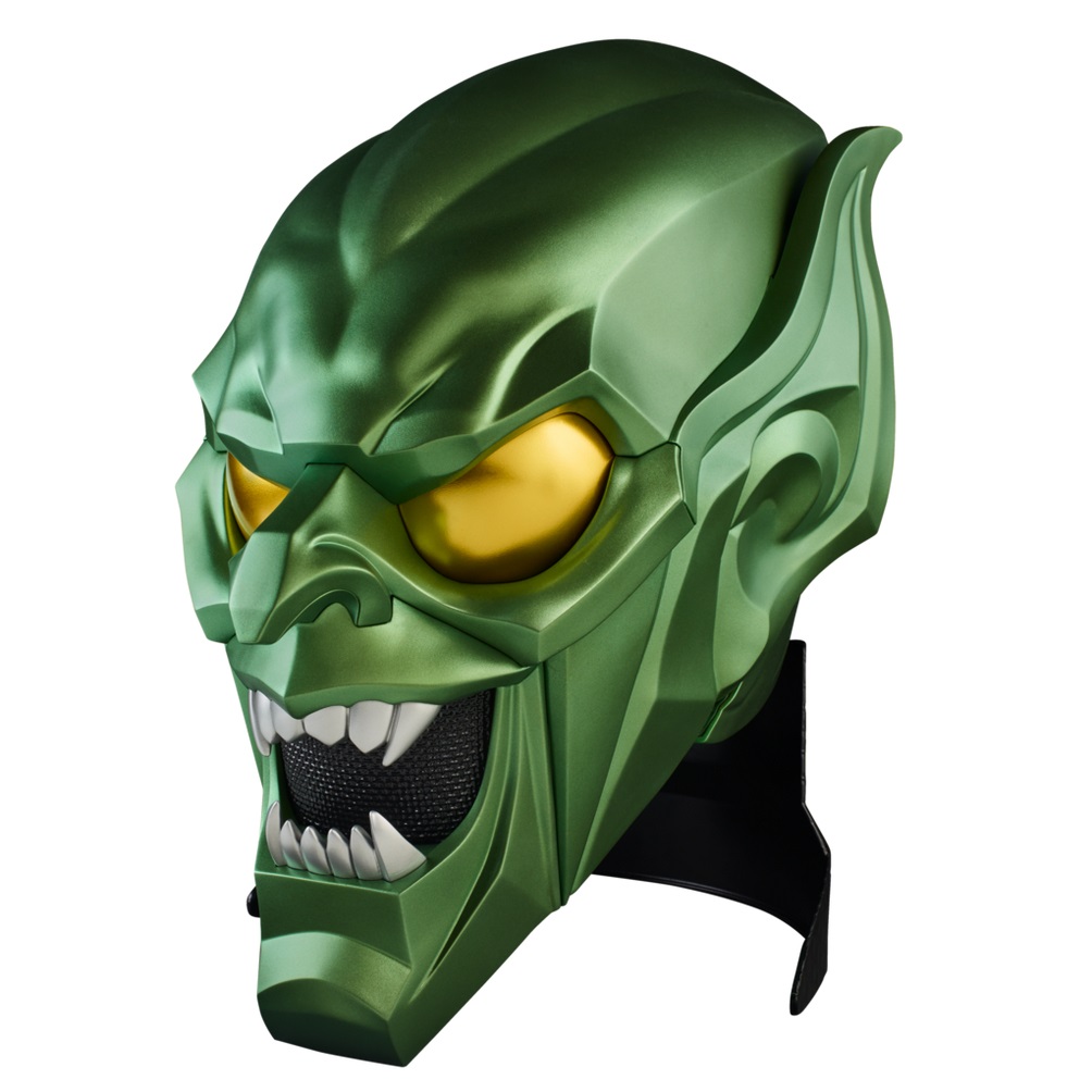Hasbro Marvel Legends Green Goblin Electronic Helmet - Casco Premium per Roleplay Ispirato a Spider-Man: No Way Home