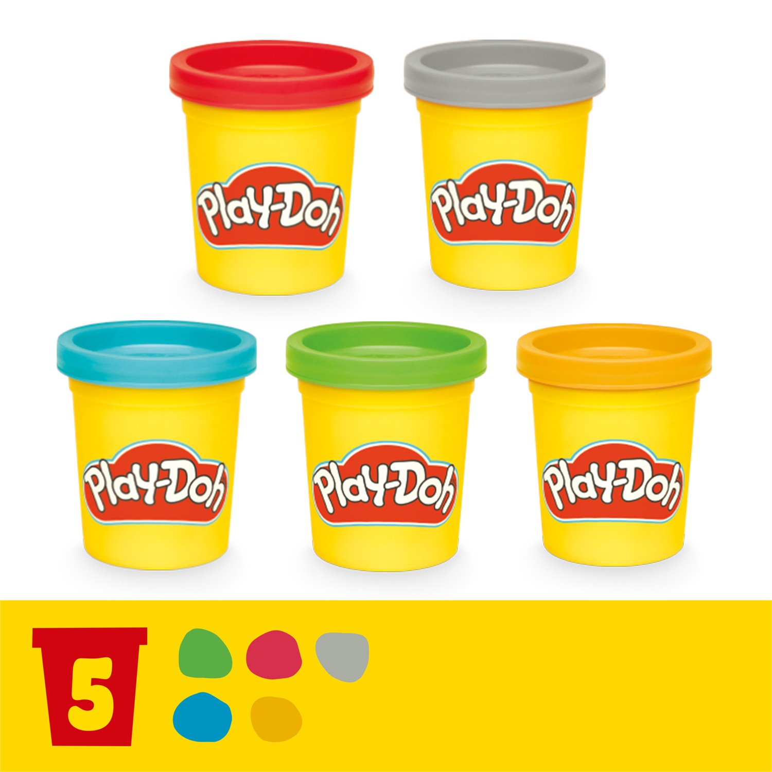 Hasbro Play-Doh Banco degli Attrezzi con Formine e Segheria - Set Creativo con 5 Vasetti di Pasta Modellabile e Accessori per Bambini dai 3 Anni