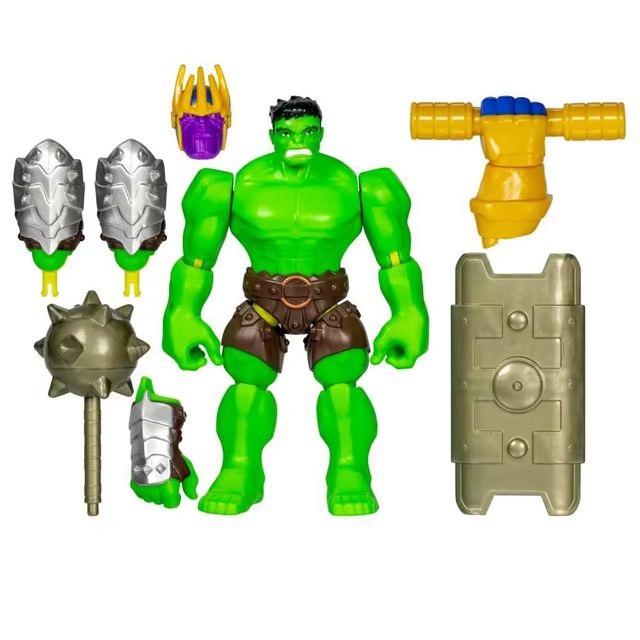 Marvel Hasbro MixMashers Hulk - Action Figure Deluxe con Accessori Personalizzabili degli Avengers