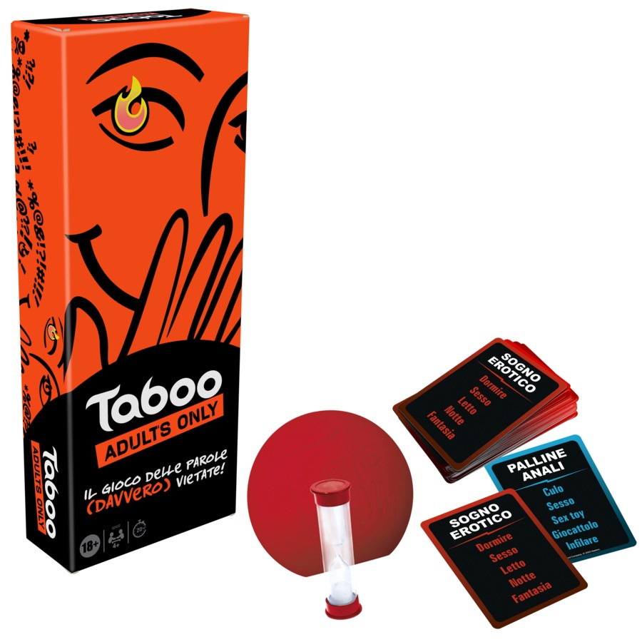 Hasbro Gaming Taboo Uncensored - Gioco di Società per Adulti, Fino a 10 Giocatori, 240 Carte con Contenuti Piccanti