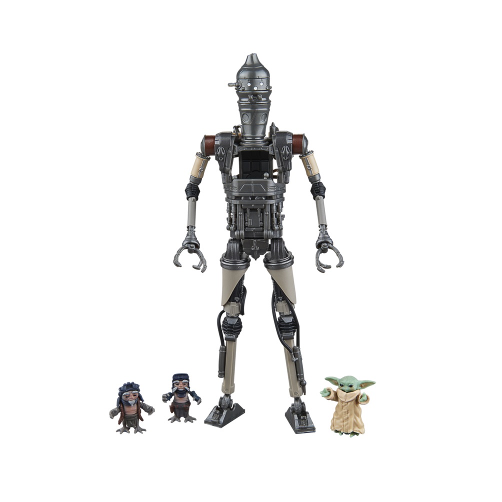 Hasbro Star Wars The Black Series Deluxe IG-12 & Grogu - Action Figure Collezionabili da 15 cm, Set da 2 Ispirato a The Mandalorian