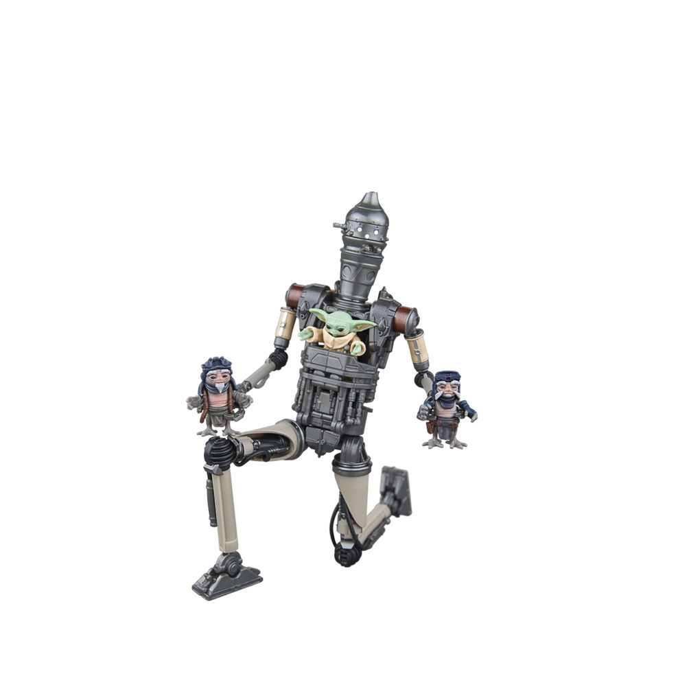 Hasbro Star Wars The Black Series Deluxe IG-12 & Grogu - Action Figure Collezionabili da 15 cm, Set da 2 Ispirato a The Mandalorian