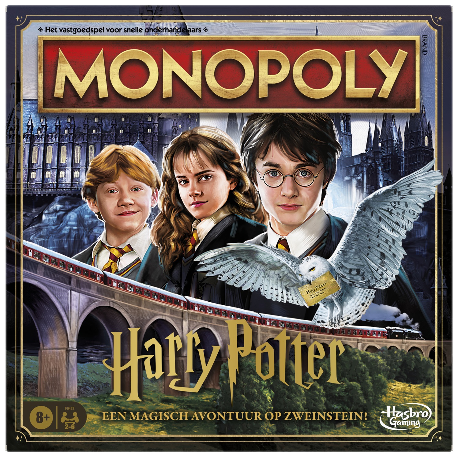 Hasbro Gaming Monopoly Harry Potter - Gioco da Tavolo Edizione Olandese per 6 Giocatori, Età 8