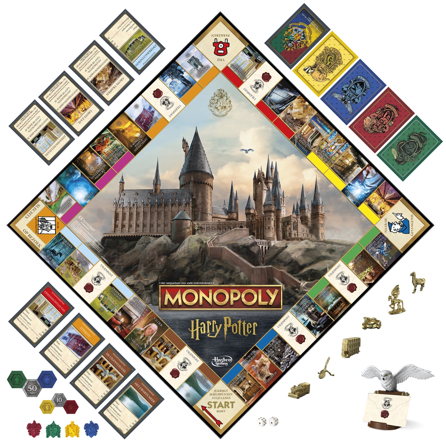 Hasbro Gaming Monopoly Harry Potter - Gioco da Tavolo Edizione Olandese per 6 Giocatori, Età 8