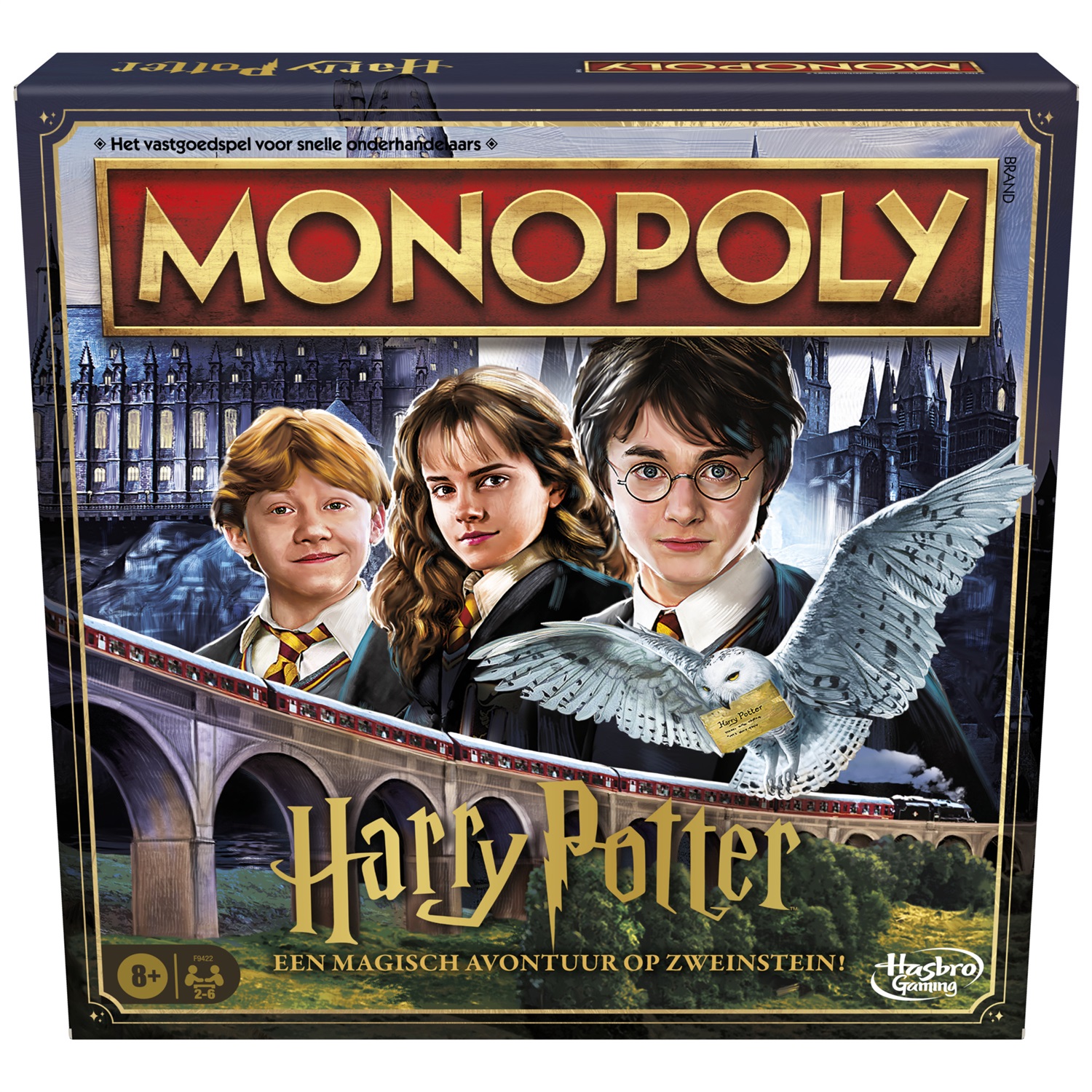 Hasbro Gaming Monopoly Harry Potter - Gioco da Tavolo Edizione Olandese per 6 Giocatori, Età 8