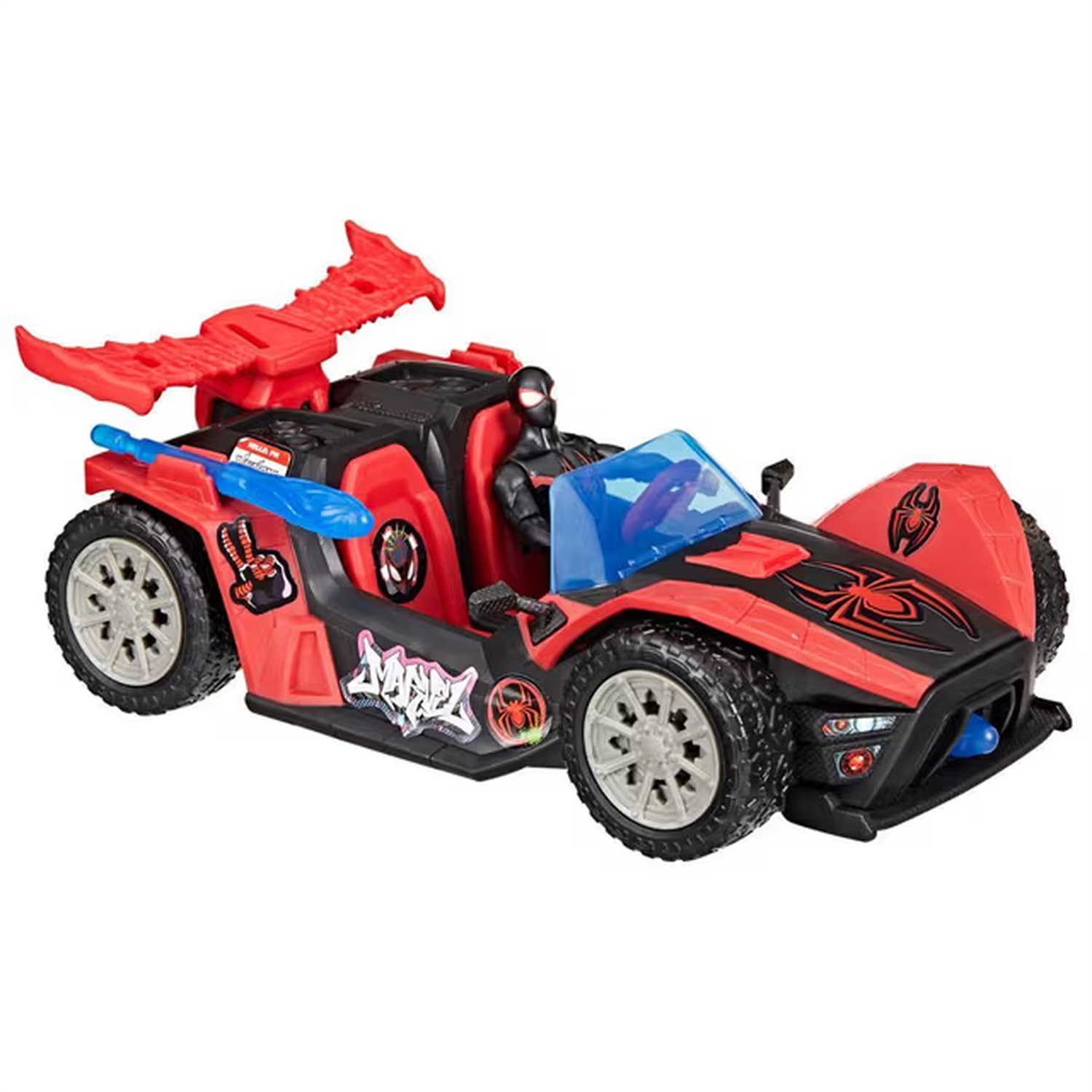 Hasbro Marvel - Action Figure Spider-Man e Veicolo Miles Morales Remix Blast Racer, Giocattolo di Supereroi per Bambini dai 4 Anni
