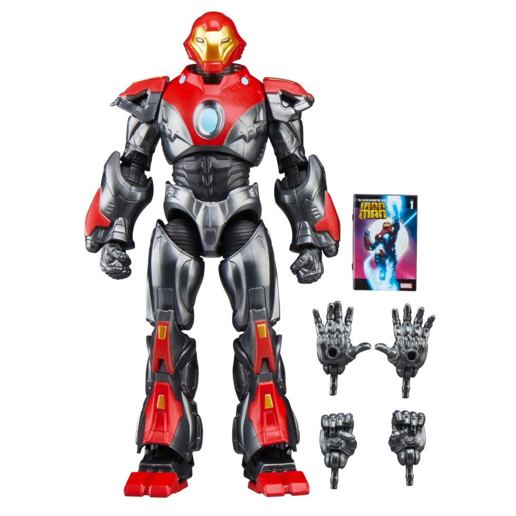 Hasbro Marvel Legends Series Ultimate Iron Man - Action Figure 6 Pollici Ispirata ai Fumetti con Accessori e Parti Intercambiabili