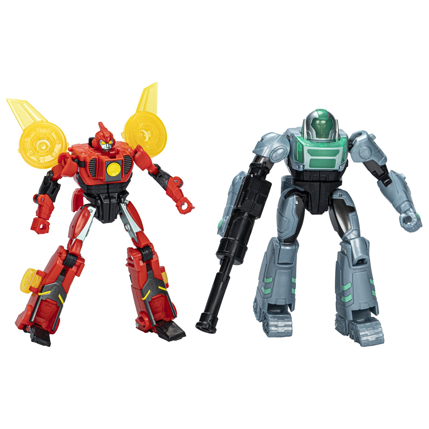 Hasbro Transformers EarthSpark Cyber-Combiner Terran Twitch e Robby Malto - Giocattolo combinabile