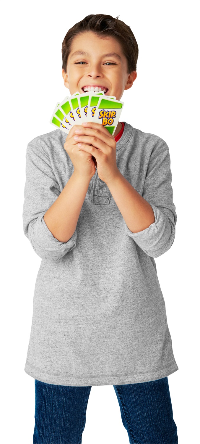 Mattel Skip-Bo - Gioco di Carte per Tutta la Famiglia, a Partire da 7 Anni, 52370