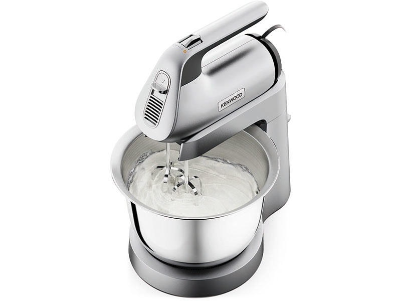 Kenwood Chefette HMP54.000SI - Frullatore a pavimento e a mano con ciotola in acciaio inox da 3,5 L, potenza 650 W, velocità variabile e pulse, colore argento
