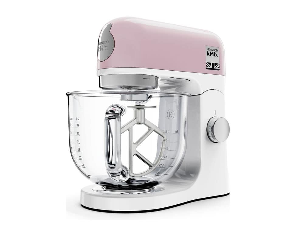 Kenwood KMX754APP Robot Pasticceria Multifunzionale 1000 W Rosa Pastello con Ciotola in Vetro da 5 Litri
