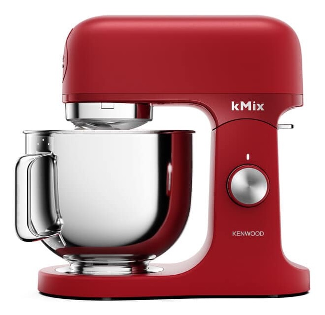 Kenwood KMX751ARD Impastatrice Planetaria 1000W 5L Rosso con 2 Fruste e 1 Gancio