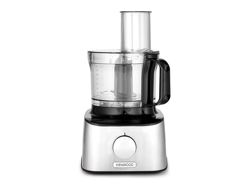 Kenwood FDM301SS Robot da Cucina 800 W, Capacità 2,1 L, Nero in Acciaio Inossidabile, Funzioni di Taglio, Macinatura e Miscelatura, Frullatore 1,2 L, Bilance Incorporate