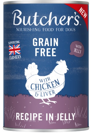 Butcher's Original Recipe in Jelly 400g - Cibo Umido per Cani Adulto con Pollo, Senza Cereali e Nutrienti Aggiuntivi