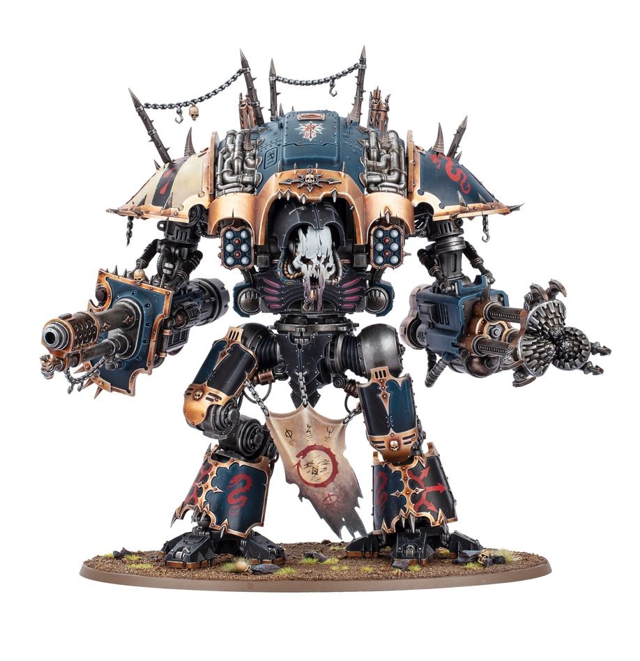 Games Workshop Chaos Knights: Knight Ruinator - Miniatura in plastica per Warhammer 40.000 con nuove opzioni d'arma