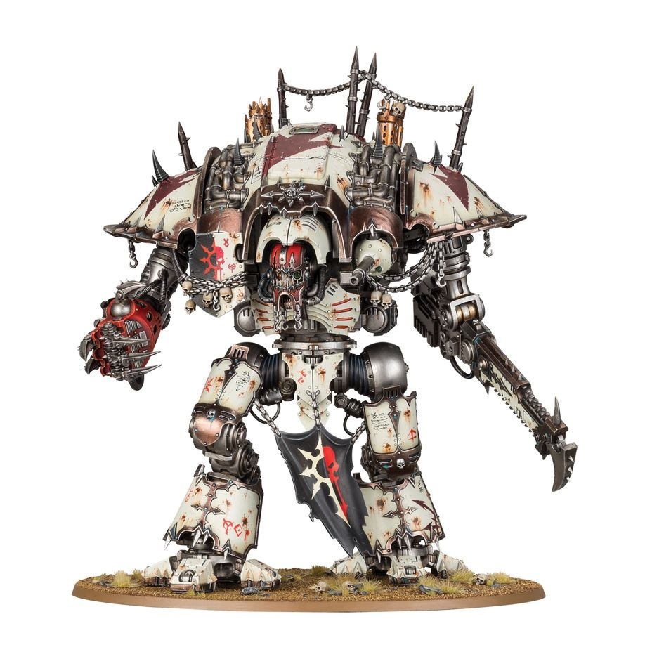 Games Workshop Chaos Knights: Knight Ruinator - Miniatura in plastica per Warhammer 40.000 con nuove opzioni d'arma