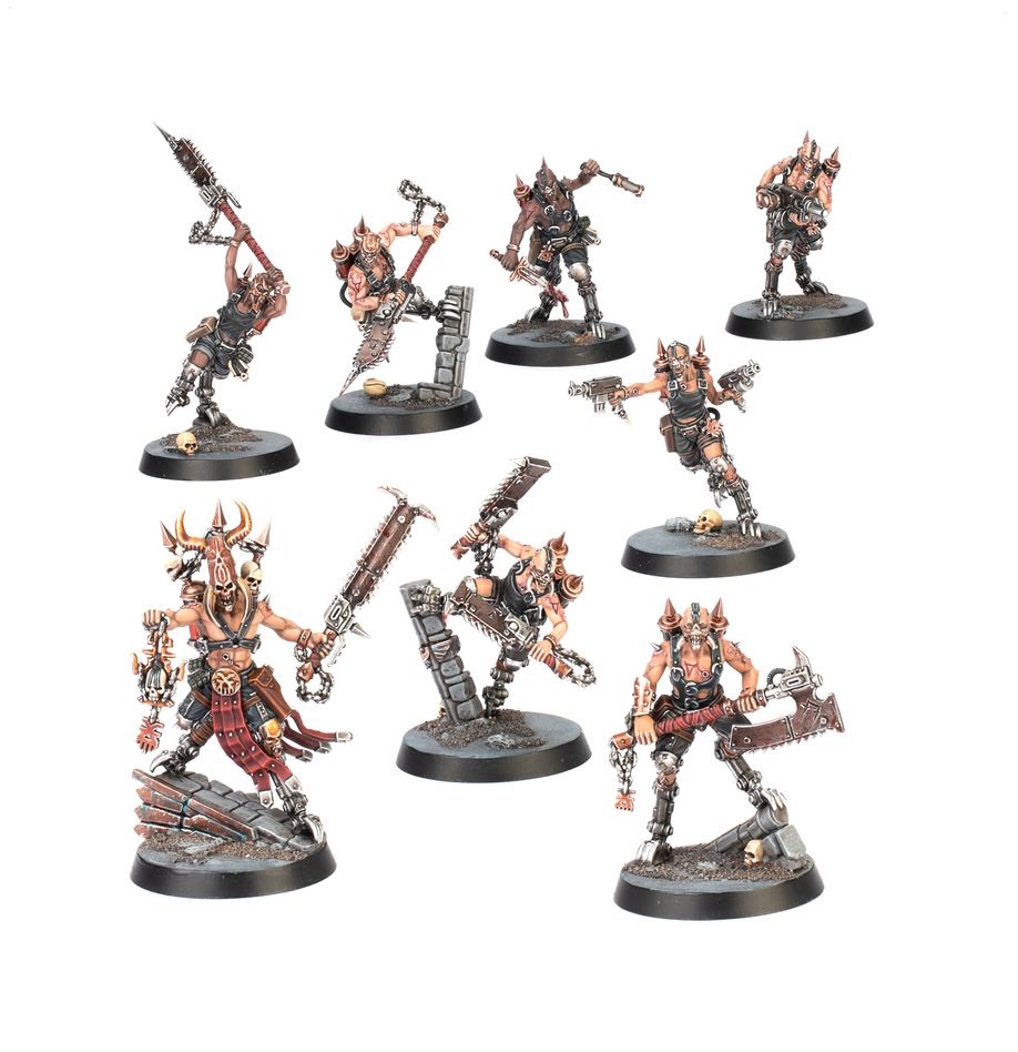 Games Workshop Warhammer 40,000 - Kill Team: Goremongers (2025 Edition) - Set di Cultisti Khorne con Blood Herald e 7 Seguaci