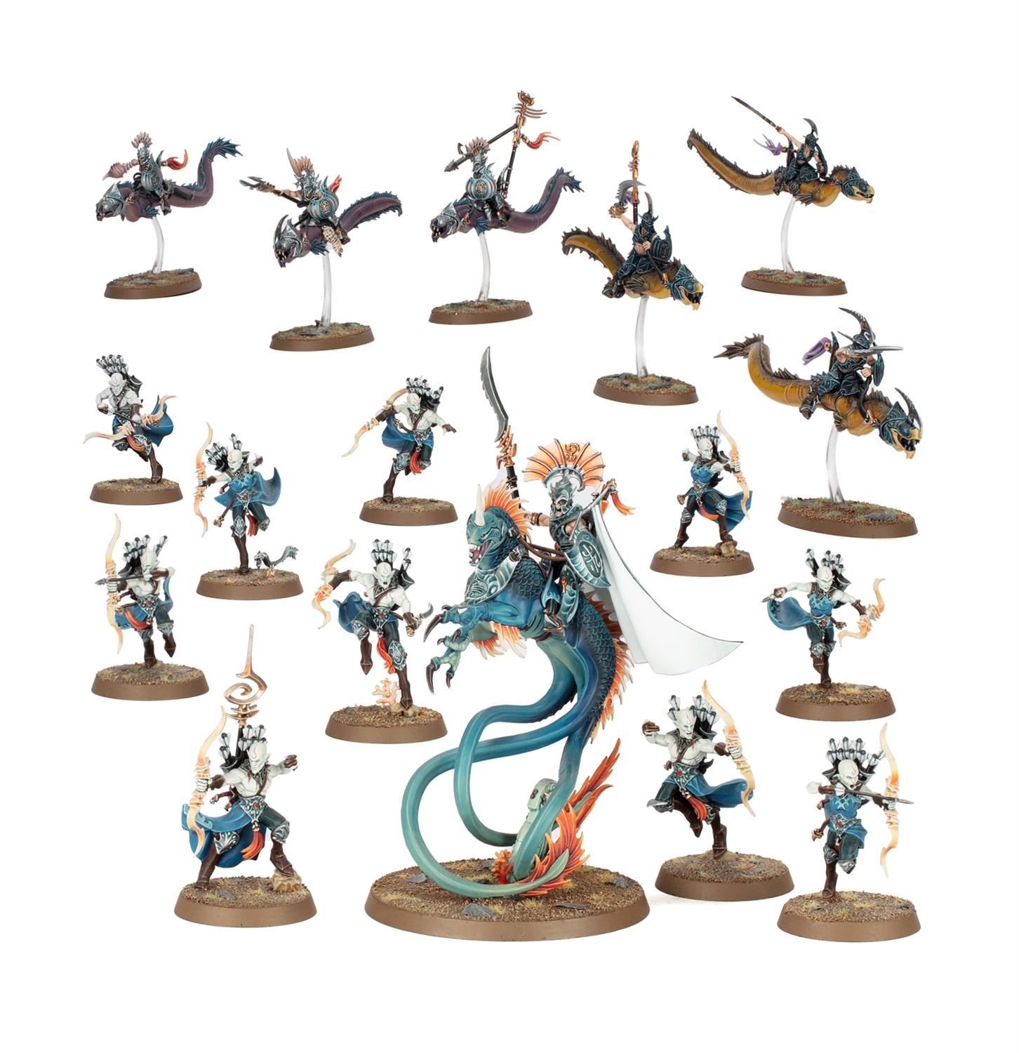 Games Workshop Akhelian Tide Guard - Warhammer Age of Sigmar - 17 Miniatures Idoneth Deepkin