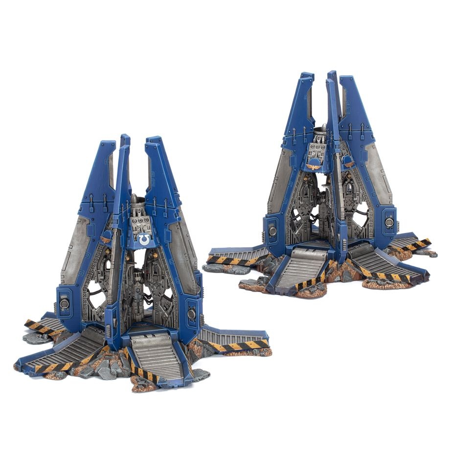 Games Workshop Warhammer 40,000 Space Marines Drop Pods - Confezione con 2 modelli facili da assemblare