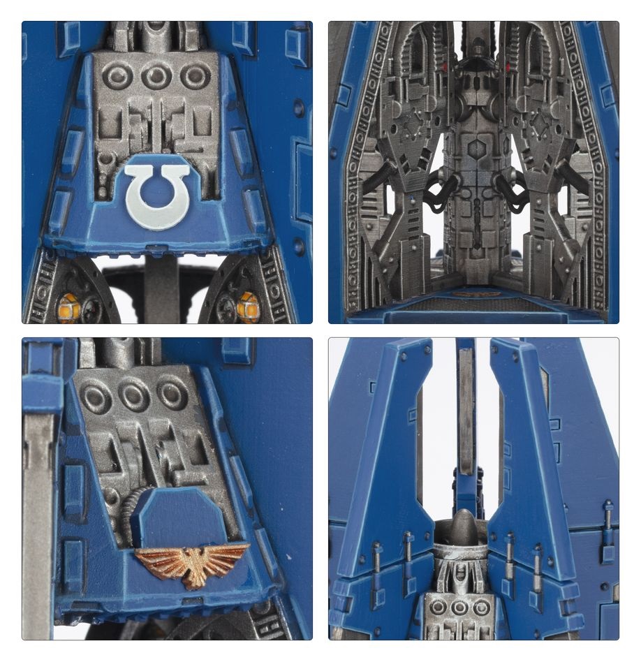 Games Workshop Warhammer 40,000 Space Marines Drop Pods - Confezione con 2 modelli facili da assemblare