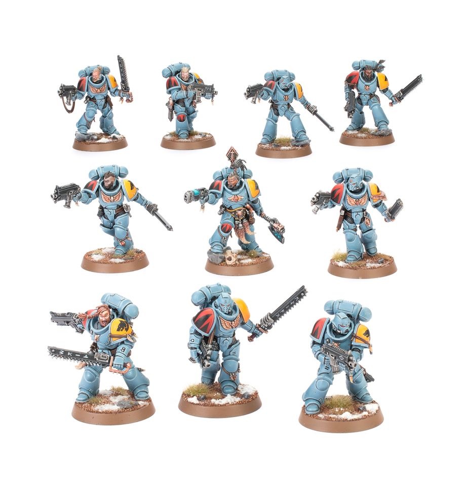 Games Workshop Grey Hunters - Kit Multicomponente in Plastica con 10 Miniature Personalizzabili per Warhammer 40000