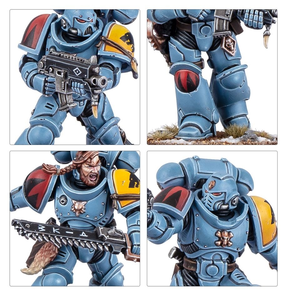 Games Workshop Grey Hunters - Kit Multicomponente in Plastica con 10 Miniature Personalizzabili per Warhammer 40000