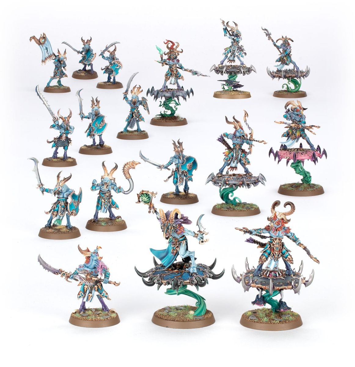 Games Workshop - Warhammer Age of Sigmar - Miniature Tzaangor Warflock e Hurakan Vanguard