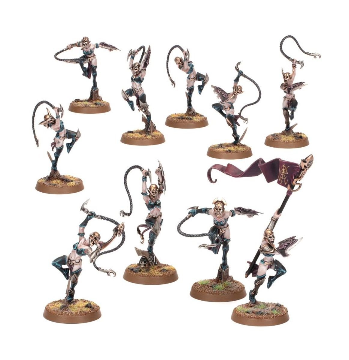 Games Workshop - Warhammer Age of Sigmar - Daughters of Khaine: The Crimson Lash - Regiment of Renown con confezione inclusa