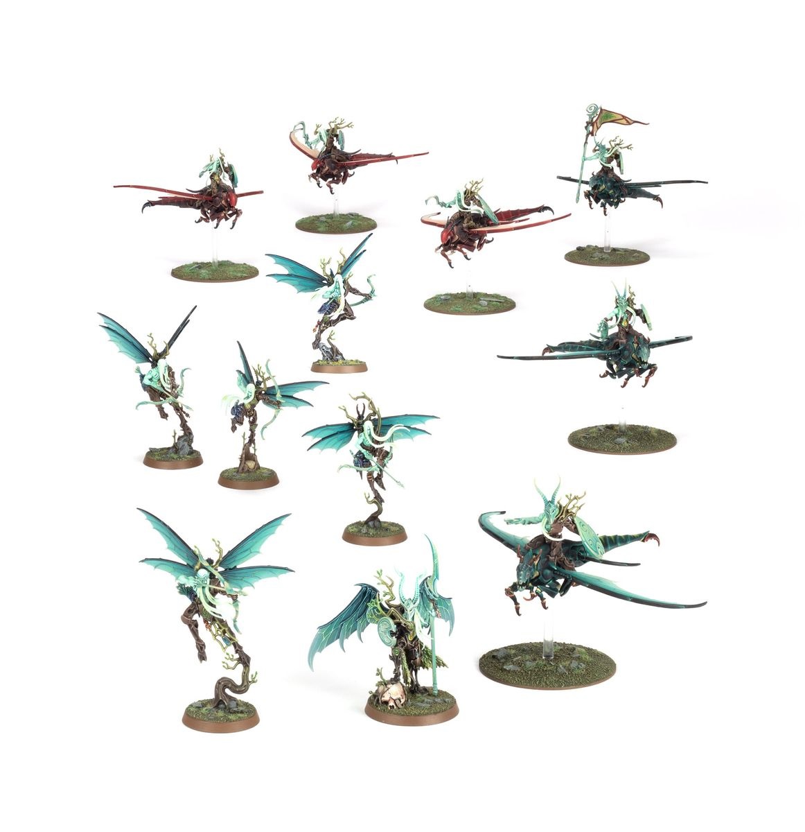 Games Workshop - Warhammer Age Of Sigmar - Spearhead Spitewing Flight - Miniature di Sylvaneth
