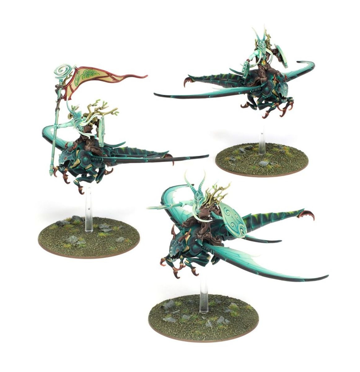 Games Workshop - Warhammer Age Of Sigmar - Spearhead Spitewing Flight - Miniature di Sylvaneth