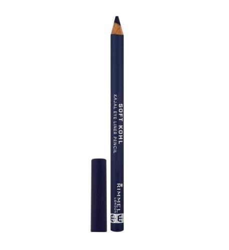 Rimmel London Soft Kohl Kajal - Matita Occhi Morbida 021 Denim Blue, 1.2g, Lunga Tenuta fino a 12 Ore