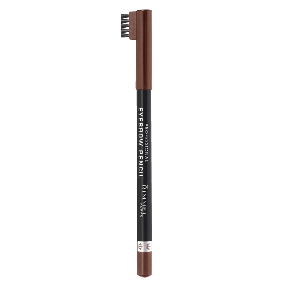 Rimmel London Professional Eyebrow Pencil Matita Sopracciglia 002 Hazel, 1.4 g con Pettinino Incorporato