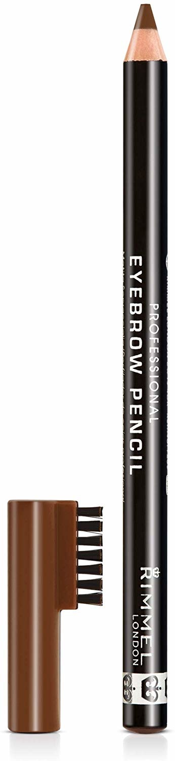 Rimmel London Professional Eyebrow Pencil Matita Sopracciglia 002 Hazel, 1.4 g con Pettinino Incorporato