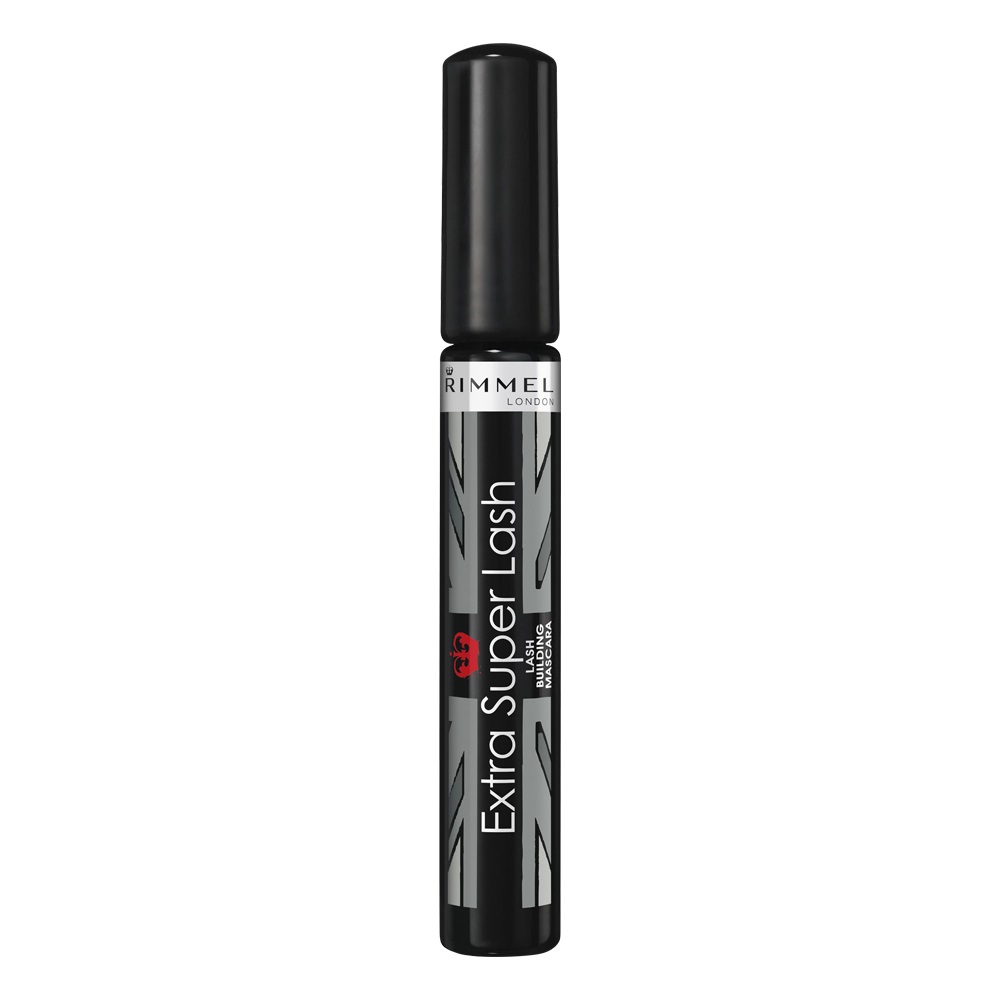 Rimmel Extra Super Lash Mascara, 101 Black, 8ml - Allungante e Volumizzante, Applicatore Multi-Dimensionale