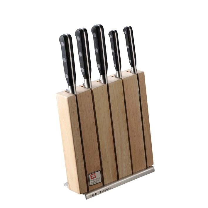 Amefa Sabatier Trompette 5 pz Set di coltelli/coltelleria con ceppo