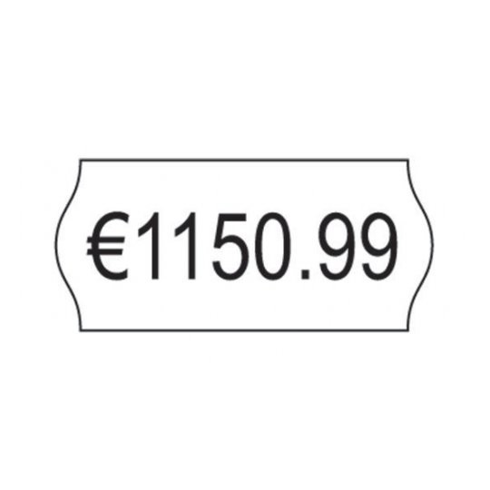 Avery PLP1226 Etichette Permanenti per Prezzatrici 1 Linea 12x26 mm Bianco - Conf. 10 Rotoli da 1500 Etichette