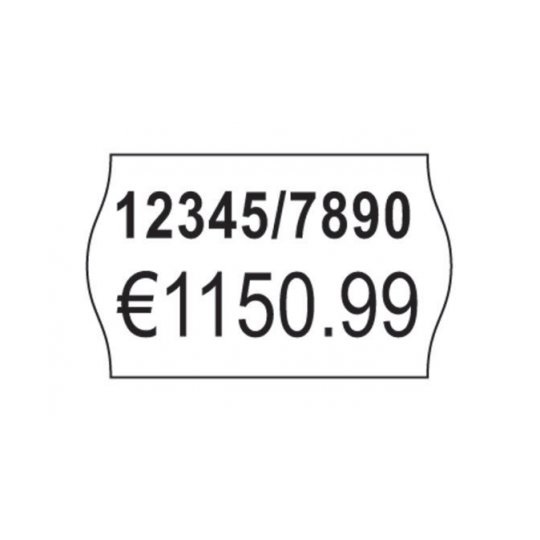Avery PLP1626 Etichette per Prezzatrice 2 Linee, Permanenti, Bianco, 16x26mm, 1200 Etichette per Rotolo