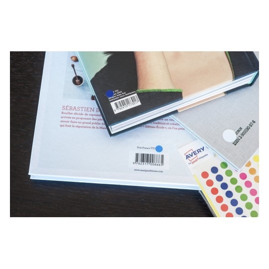 Avery Etichette Adesive Rotonde Blu Ø 8 mm - 70 Etichette per Foglio - Permanenti - Bustina da 7 Fogli