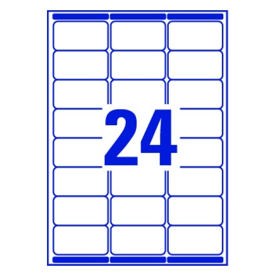 Avery L7159-15 Etichette adesive bianche per indirizzi, 63,5x33,9 mm, 24 etichette per foglio, 15 fogli A4, adesivo permanente, compatibili con stampanti laser e inkjet