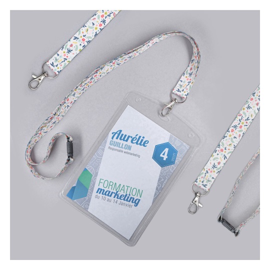 Avery R4828F - Cordoncino Riciclato Fantasia Floreale 44cm x 2cm, Confezione da 10 Pezzi