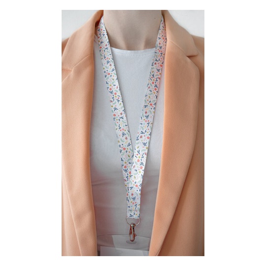 Avery R4828F - Cordoncino Riciclato Fantasia Floreale 44cm x 2cm, Confezione da 10 Pezzi