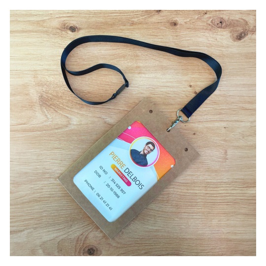 Avery 4839XL Porta Badge A6 in Cartoncino - 50 Pezzi con 52 Inserti Certificati FSC®