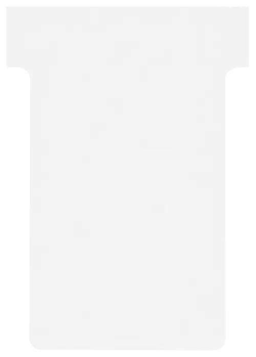 Nobo Schede a T Indice 2 Bianche - 100 Pezzi - Dimensioni 60x85mm